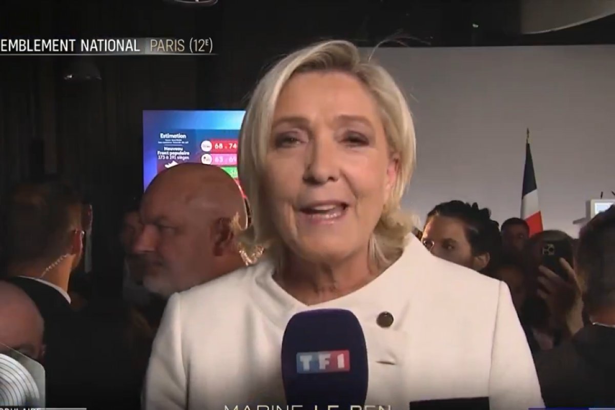 França: 'Nossa vitória foi apenas adiada', diz Marine Le Pen após boca de urna indicar extrema direita em 3º lugar