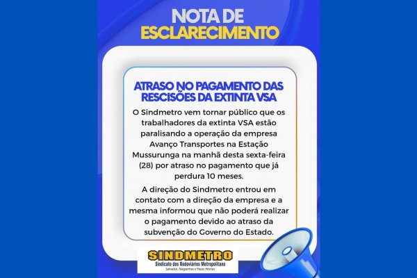 [Trabalhadores de viação que fazia transporte intermunicipal fazem paralisação em estação de Salvador]