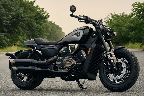 [Shineray lança nova SBM 600 V4 com visual da Sportster ]