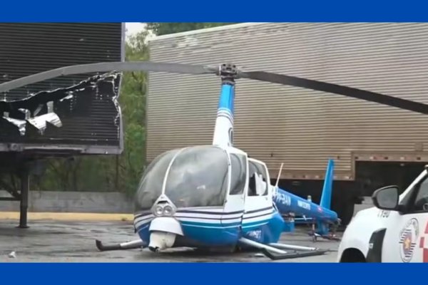 [Helicóptero da Band sofre pane e faz pouso forçado na Grande SP; vítimas passam bem]