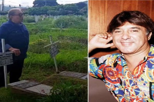 [Dedé Santana visita o túmulo de Mauro Gonçalves, o Zacarias! ]