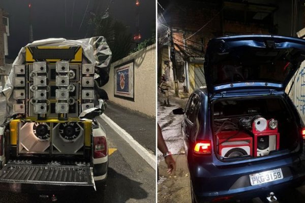 [PM encerra festas paredão em Pernambués e Saramandaia ]