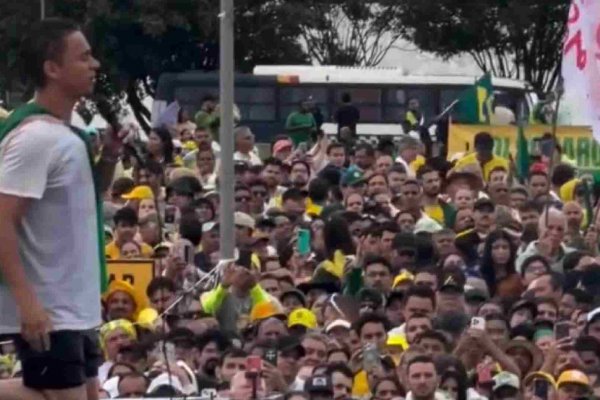 [Nikolas encerra ato em Brasília com críticas a Alcolumbre e oração pelo Brasil: 'Estamos aqui para despertar o país']