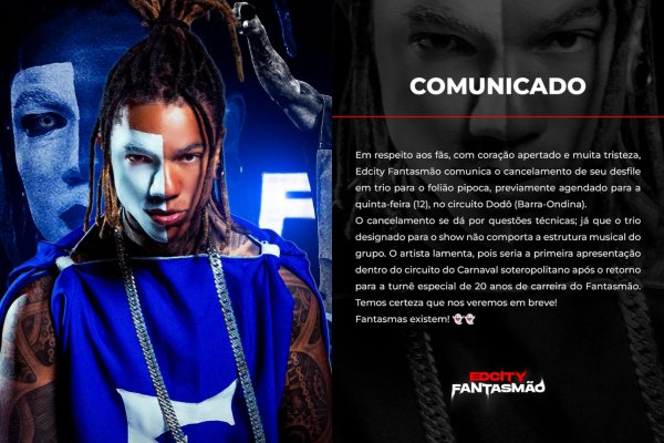 [Edcity Fantasmão anuncia cancelamento de trio pipoca no circuito Dodô]