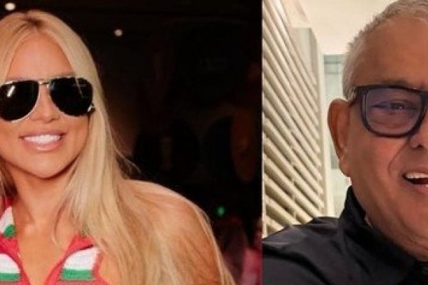 [Após gritos e climão, Virginia presenteia presidente de honra da Grande Rio com camisa autografada por Vini Jr.! ]