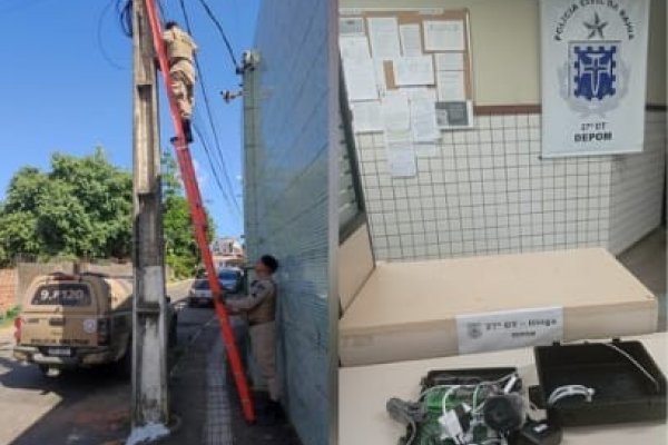 [Câmera usada pelo tráfico para monitorar viaturas em Lauro de Freitas é apreendida]