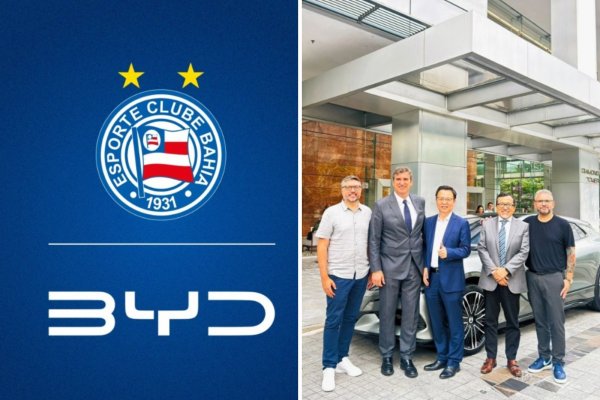 [Novo patrocínio: Bahia fecha acordo de 3 anos com a BYD]