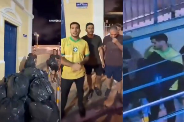 [Vídeo: Deputado que colocou sacos de lixo em frente à sede da Prefeitura de Fortaleza afirma que atitude foi um protesto]