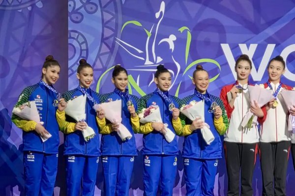 [Brasil garante duas medalhas na Copa do Mundo de Ginástica Rítmica]