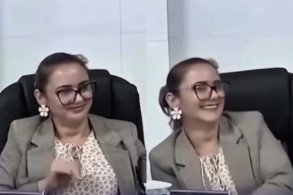 [Vídeo: Vereadora faz gesto 