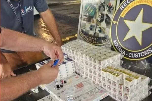 [PM é preso tentando entrar no Brasil com mais de 300 ampolas de remédios para emagrecer]
