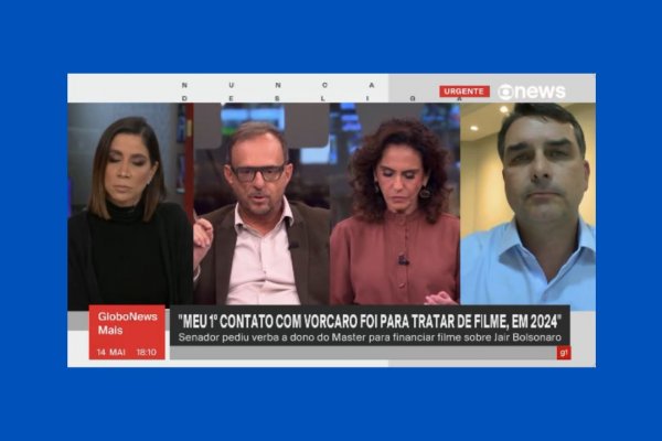 [Vídeo: Flávio desconversa sobre possível desvio de verba de filme para Eduardo nos EUA]