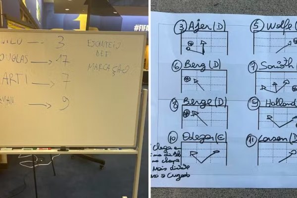 [Jornal alemão encontra papel com instruções táticas de Ancelotti para a Seleção no jogo contra a Noruega; confira]