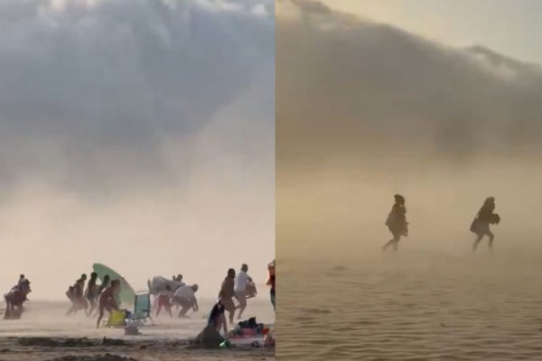 [Vídeo: Fenômeno meteorológico causa queda abrupta de temperatura e ventos de até 100 km/h na região basca da França]