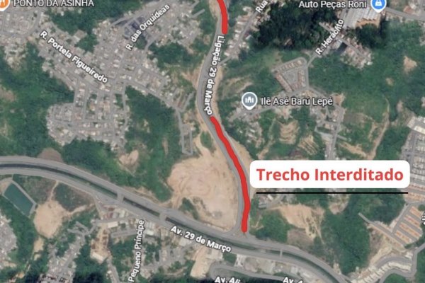 [Inaugurado no ano passado, trecho entre a Avenida 29 de Março e Cajazeiras é interditado por risco de afundamento]