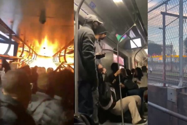 [Vídeo: vagão de trem pega fogo em São Paulo; veja o momento]