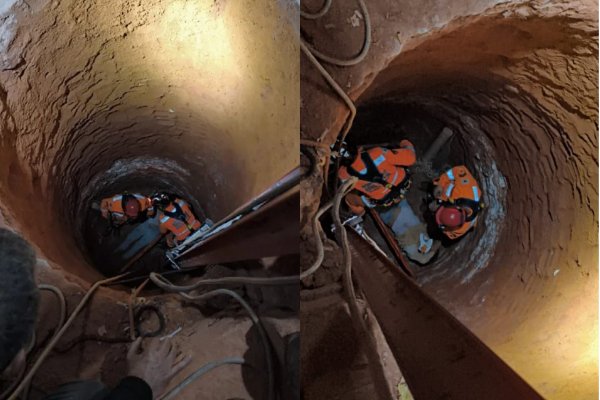 [Mulher cai em poço de oito metros durante a madrugada em Minas Gerais]