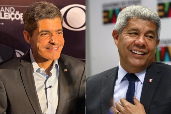 [RealTime Big Data: Jerônimo Rodrigues e ACM Neto aparecem tecnicamente empatados em 1º e 2º turno pelo governo da Bahia  ]