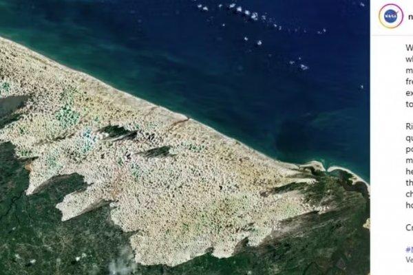 [NASA publica imagem dos Lençóis Maranhenses vista do espaço]