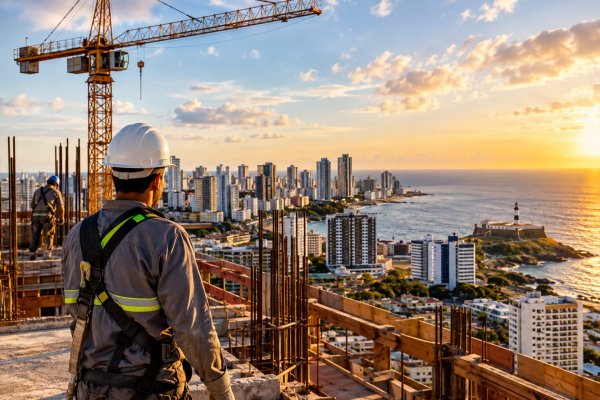 [Construção civil responde por 1 em cada 4 empregos gerados na Bahia e mercado imobiliário mantém ritmo de expansão!]
