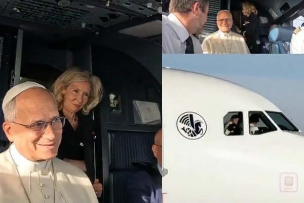 [Vídeo: Papa Leão XIV visita cabine de avião e conversa com pilotos de caças durante voo na França]