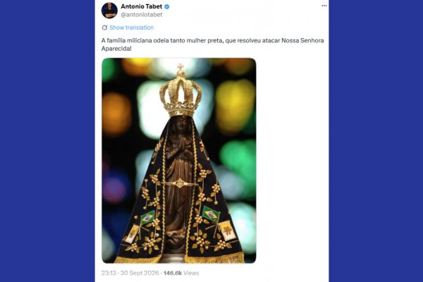 [Antonio Tabet publica novamente sobre Nossa Senhora Aparecida após decisão do TSE ]