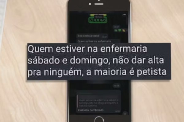 [Médica suspeita de orientar a não dar alta a 'pacientes petistas' é afastada de hospital ]