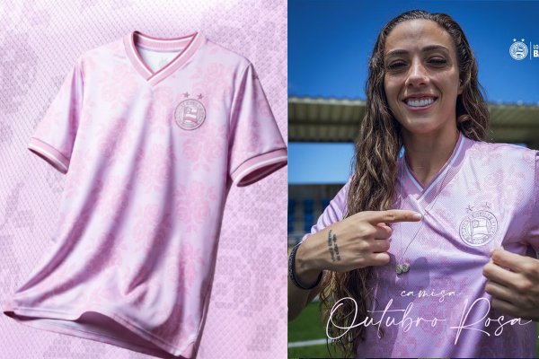 [Bahia lança camisa especial para campanha de Outubro Rosa]