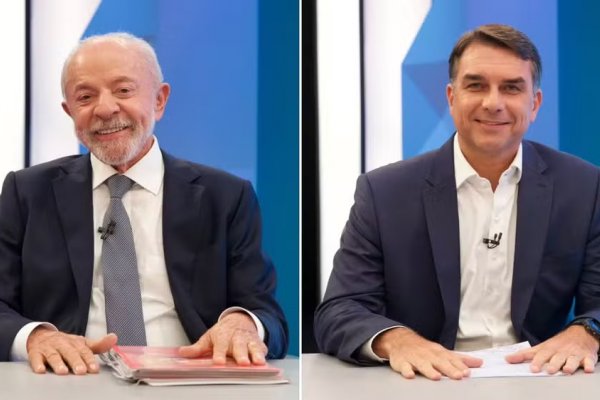 [Em sabatina da Globo, Flávio cita o nome de Lula 31 vezes; petista não citou nome do adversário ]