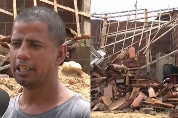 [Temporal deixa mais de 500 famílias fora de casa na Bahia; sobrevivente explica desabamento]