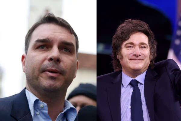[Assessor de Javier Milei esteve em aeroporto argentino durante fuga de Flávio Bolsonaro e familiares, afirma emissora ]