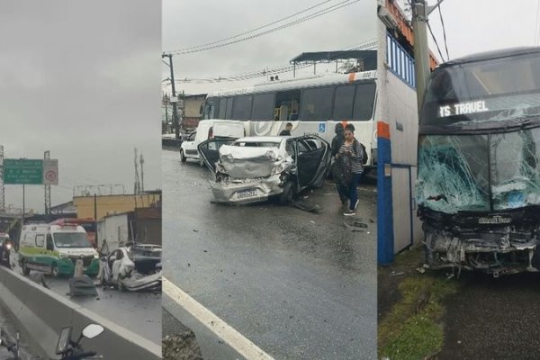[Motorista morre após infarto ao volante e ônibus provoca engavetamento com 22 veículos no Rio]