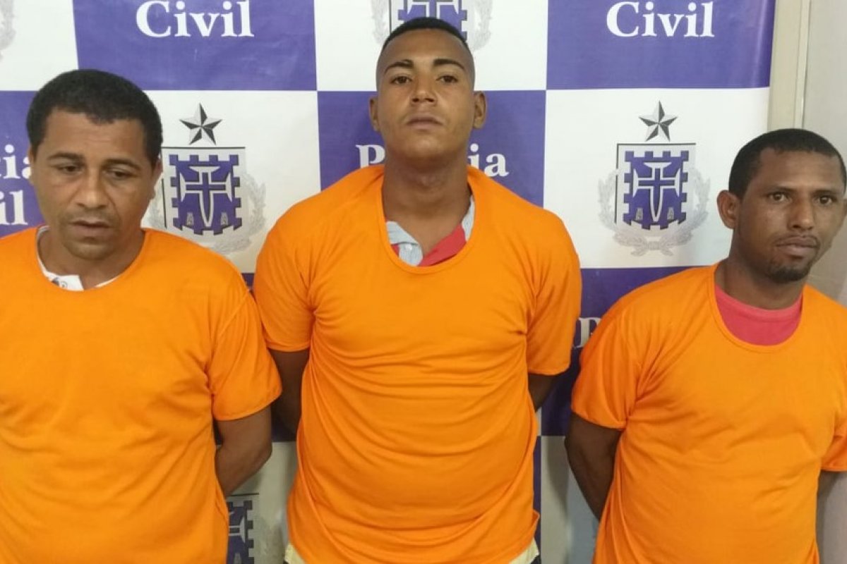 Trio é preso por matar três irmãos a tiros em bairro de Salvador