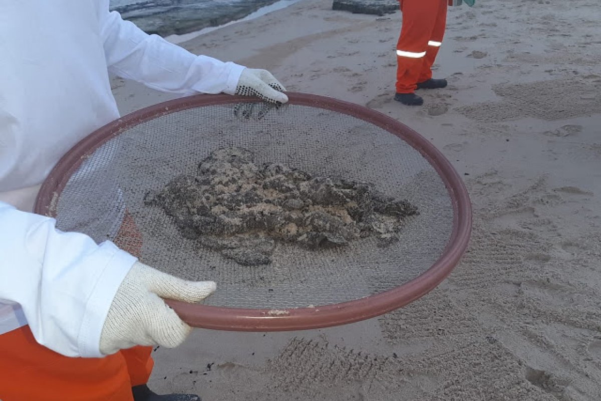 Manchas de óleo atingem seis cidades baianas