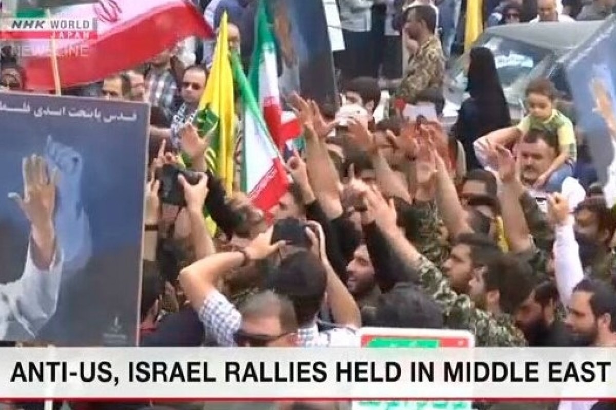 Oriente Médio tem manifestações contra os Estados Unidos e Israel