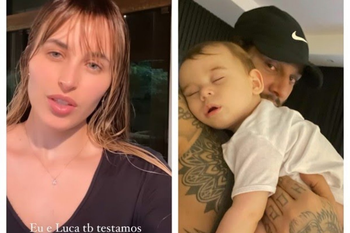 Filho e mulher de Lucas Lucco também testam positivo para Covid-19
