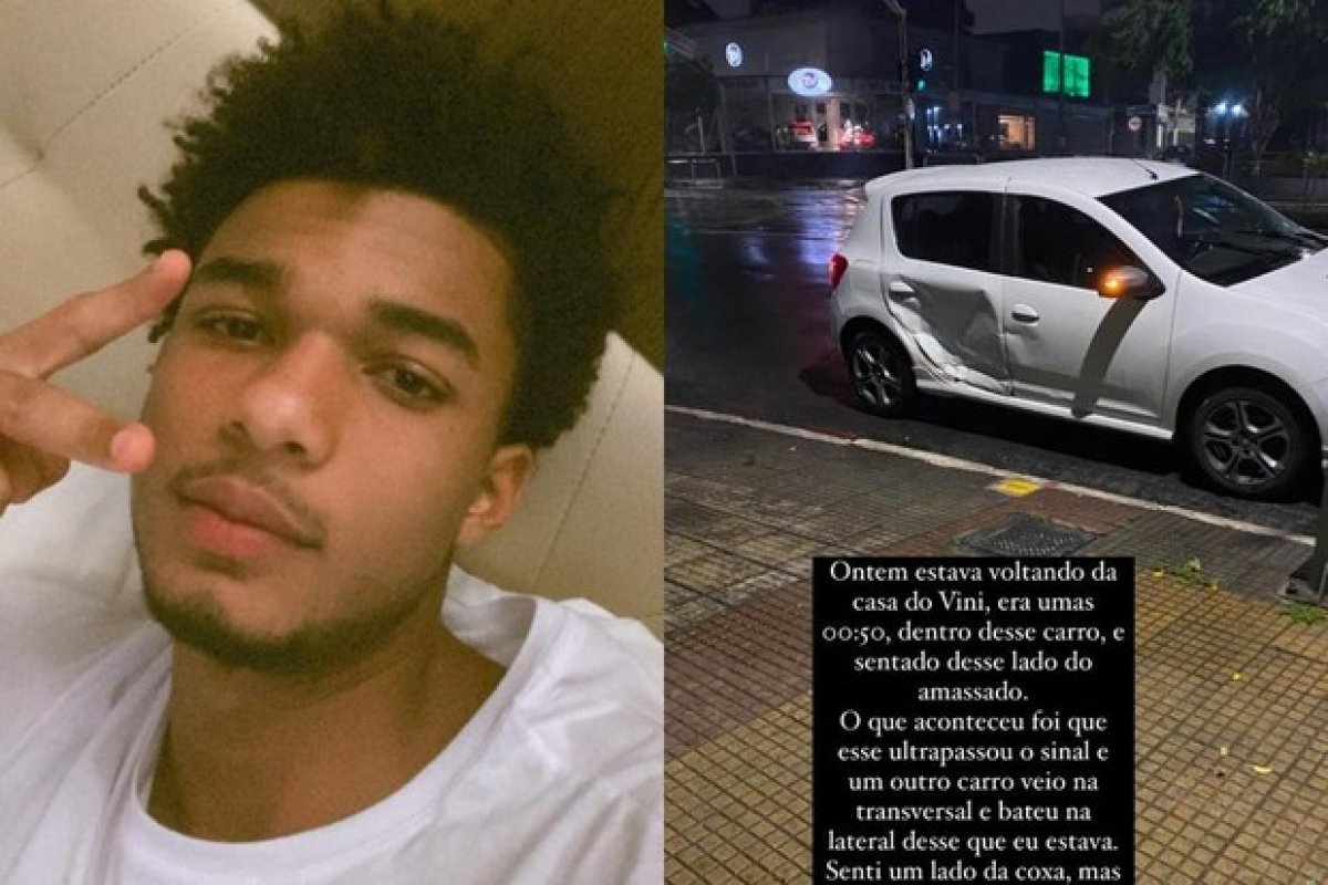 Juan Paiva, o Ravi de 'Um Lugar Ao Sol', sofre acidente de carro