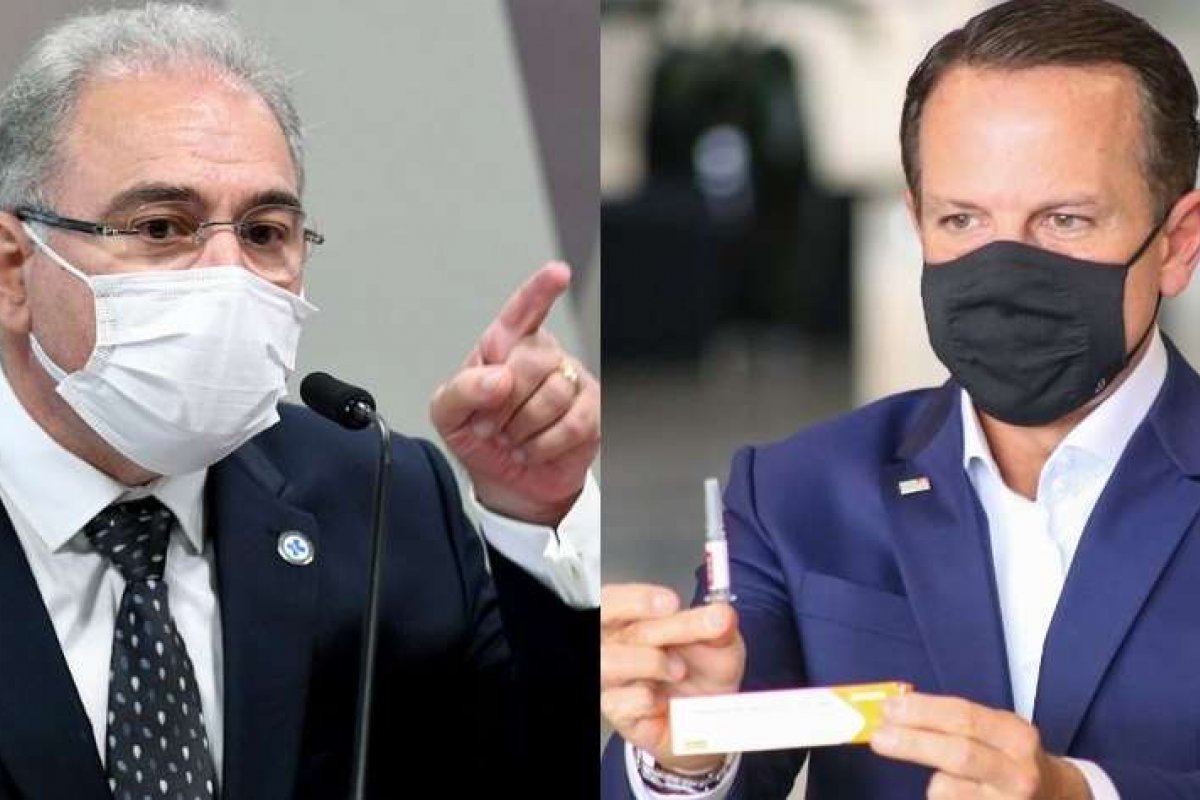 Queiroga acusa Doria de estar 'fazendo palanque' com vacina do governo federal