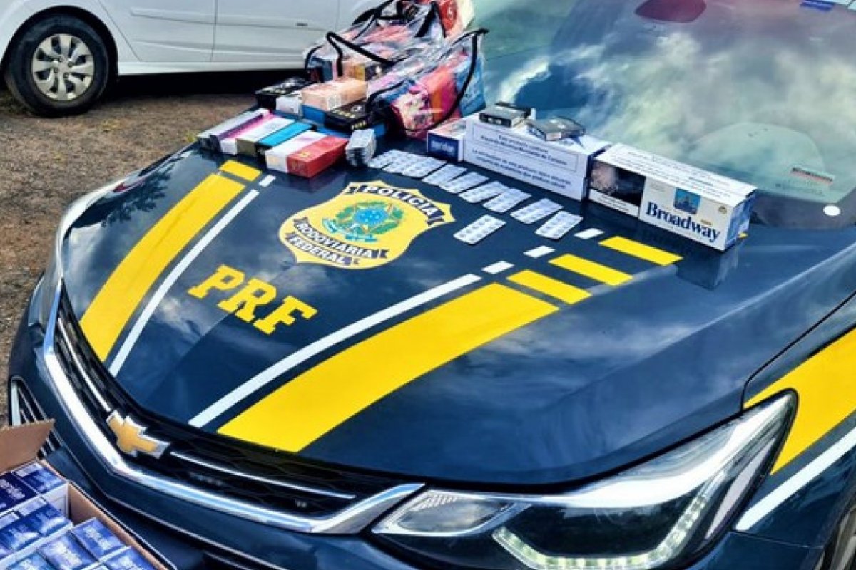Homem é preso com cigarros, perfumes e medicamentos contrabandeados na BR 110