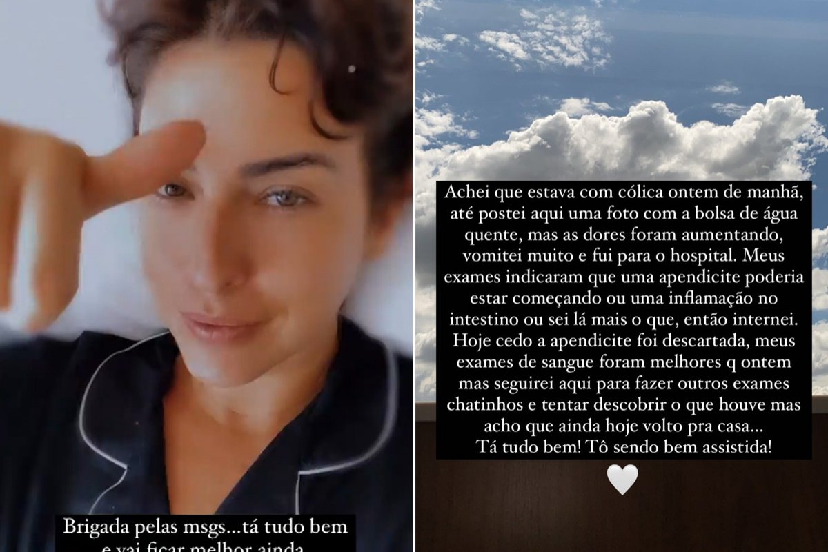 Após cólicas e vômitos, Fernanda Paes Leme é internada