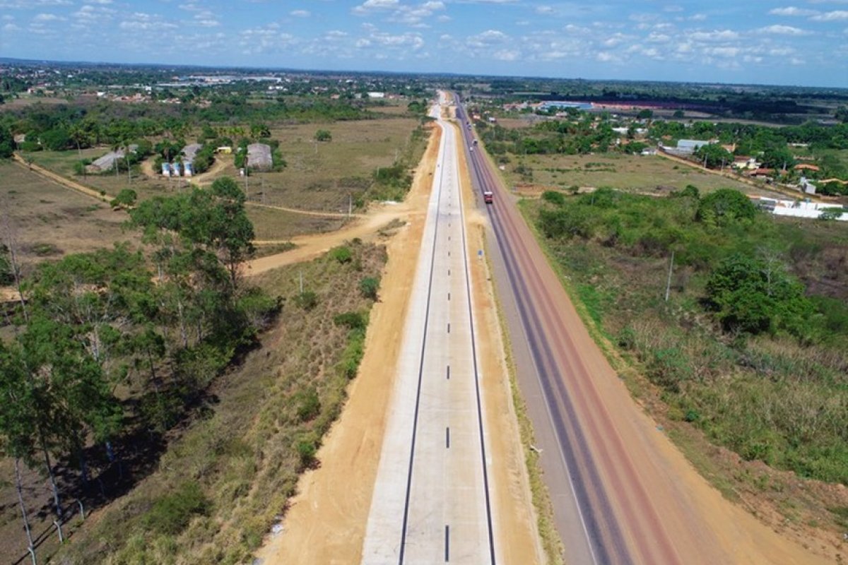 Quilômetros de rodovias novas e modernizadas