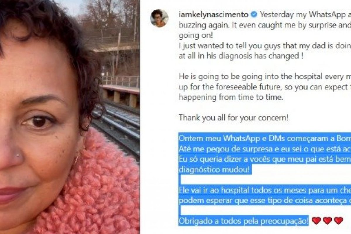 Filha de Pelé afirma que diagnóstico de câncer do pai se manteve