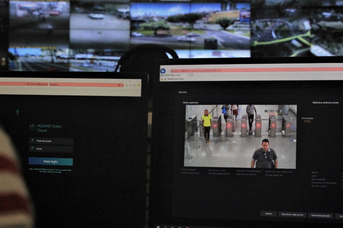 Homem é preso após ser flagrado por reconhecimento facial