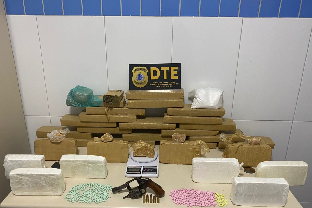 Polícia apreende entorpecentes avaliados em R$ 300 mil, em Feira de Santana