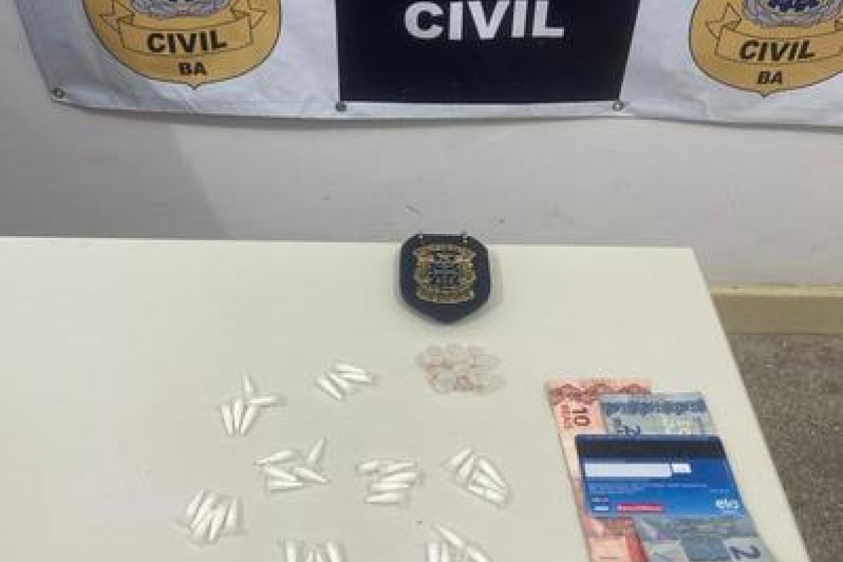 Polícia prende suspeito de tráfico de drogas em Simões Filho