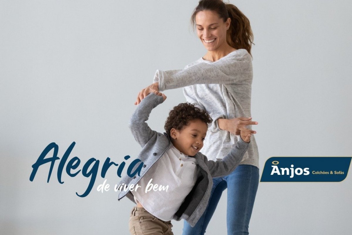 Anjos Colchões apresenta campanha com tema ‘Alegria’