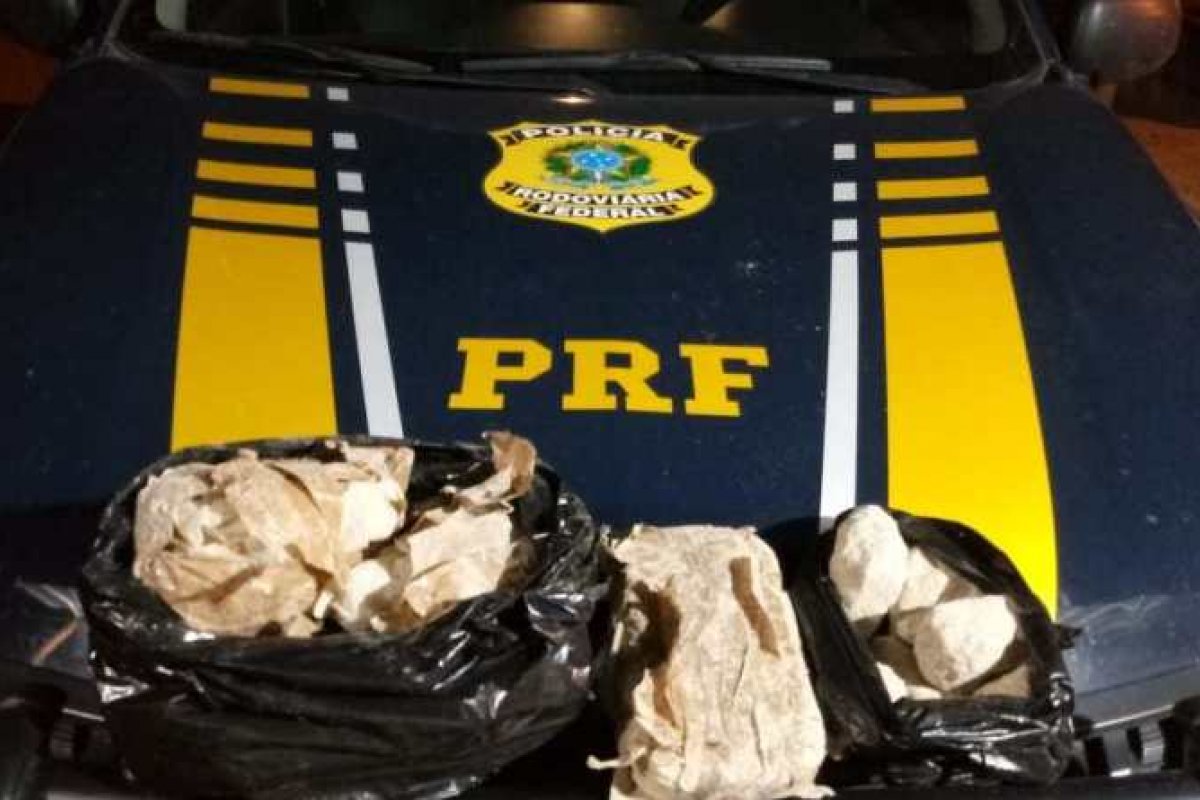 Homem é detido por trafico de drogas durante fiscalização na BR-116