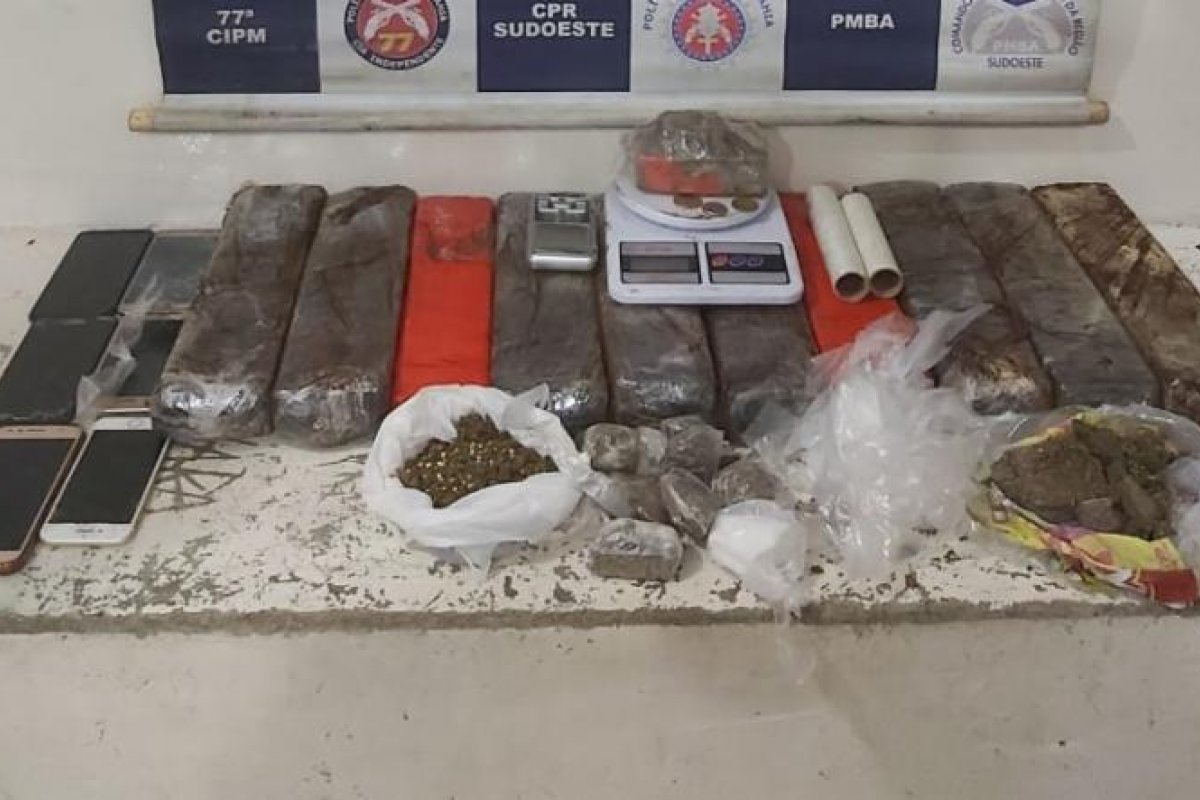 Sete pessoas são detidas com drogas no sudeste na Bahia
