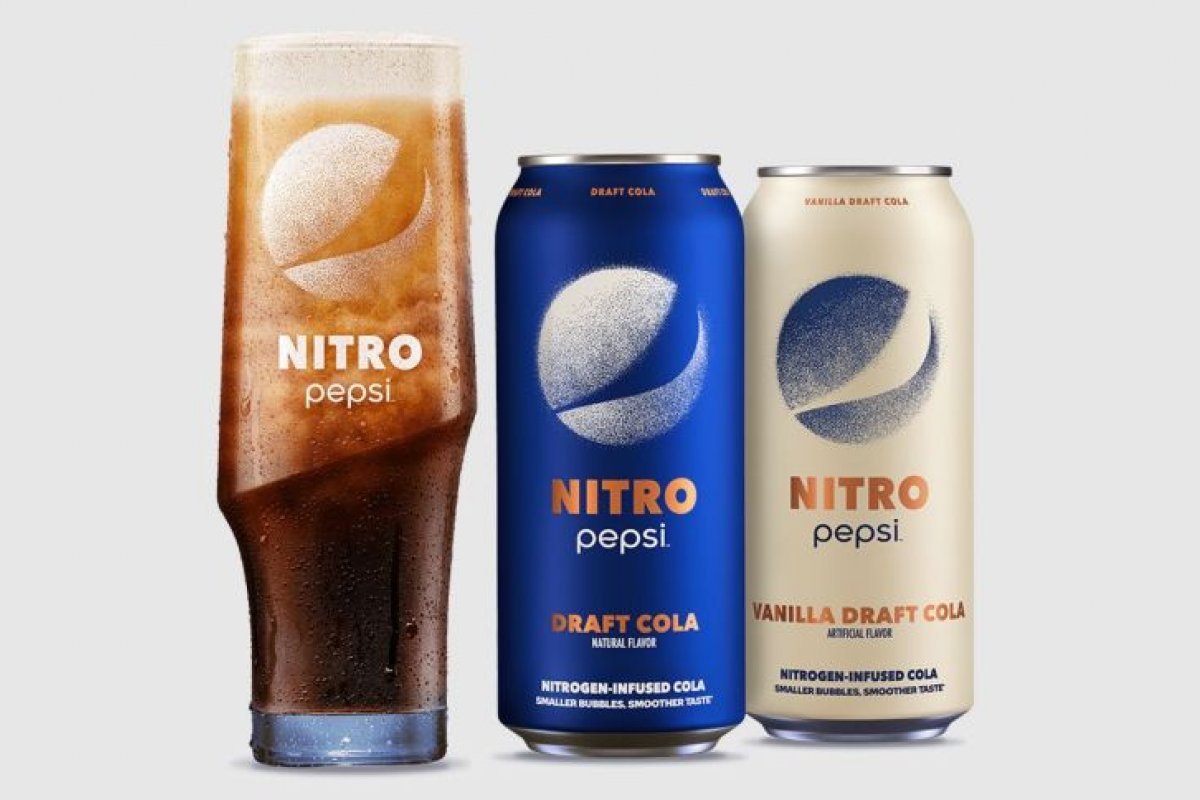 Intensificando concorrência com a Coca-Cola, Pepsi lança bebida infundida com nitrogênio