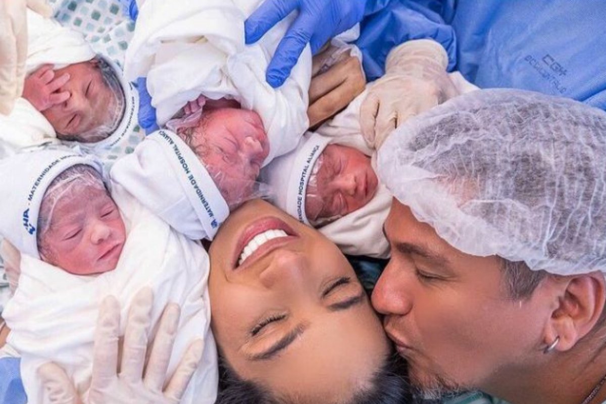 Ex-The Voice Brasil Lia Gondim dá à luz quadrigêmos em Salvador